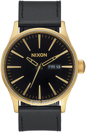Nixon The Sentry Czarny/Skóra Ø42 mm A105-513-00