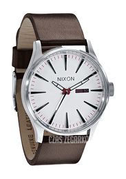 Nixon The Sentry Leather Biały/Skóra Ø42 mm A105100-00