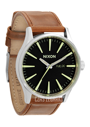 Nixon The Sentry Leather Czarny/Skóra Ø42 mm A1051037-00