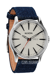 Nixon The Sentry Leather Beżowy/Tkanina Ø42 mm A1051540-00