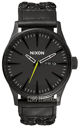Nixon The Sentry Czarny/Tkanina Ø42 mm A1051941-00