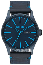 Nixon The Sentry Niebieski/Skóra Ø42 mm A1052224-00