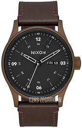 Nixon The Sentry Czarny/Skóra Ø42 mm A1052950-00