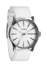 Nixon The Sentry Leather Biały/Skóra Ø42 mm A105391-00