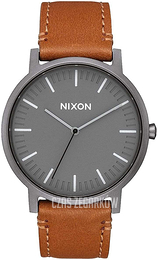 Nixon The Porter Szary/Skóra Ø40 mm A1058-2494-00