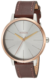 Nixon The Kensington Srebrny/Skóra Ø37 mm A1082632-00