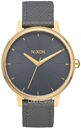 Nixon The Kensington Szary/Skóra Ø37 mm A1082815-00