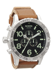 Nixon The 51-30 Leather Czarny/Skóra Ø51 mm A1241037-00