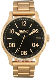 Nixon The Patrol Czarny/Stal w odcieniu złota Ø42 mm A1242513