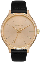 Nixon Żółte złoto/Skóra Ø38 mm A1250510-00
