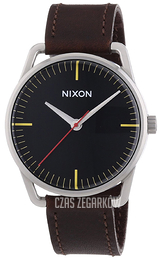 Nixon The Mellor Czarny/Skóra Ø38 mm A12901900-00