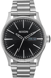 Nixon The Sentry Czarny/Stal Ø42 mm A356-2348