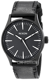 Nixon The Sentry Czarny/Skóra Ø38 mm A377005