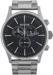 Nixon The Sentry Czarny/Stal Ø42 mm A386-000-00