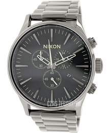 Nixon The Sentry Szary/Stal Ø42 mm A3861885-00