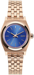 Nixon The Time Teller Niebieski/Stal w kolorze różowego złota Ø26 mm A399-1748-00