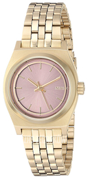 Nixon The Time Teller Różowy/Stal w odcieniu złota Ø26 mm A3992360-00