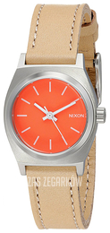 Nixon The Time Teller Pomarańczowy/Skóra Ø26 mm A5092055-00