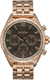 Nixon Ciemnoszary/Stal w kolorze różowego złota Ø39 mm A9932046-00