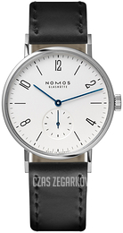 Nomos Glashütte Tangomat Biały/Skóra Ø38.3 mm N-601