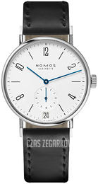 Nomos Glashütte Tangomat Biały/Skóra Ø38.3 mm N-602