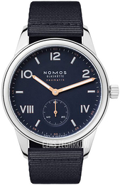Nomos Glashütte Club Niebieski/Tkanina Ø39.5 mm N-768
