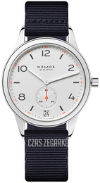Nomos Glashütte Club Biały/Tkanina Ø41.5 mm N-775