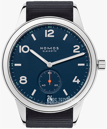 Nomos Glashütte Club Niebieski/Tkanina Ø41.5 mm N-776