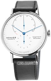 Nomos Glashütte Lambda Biały/Skóra Ø40.5 mm N-960.S1