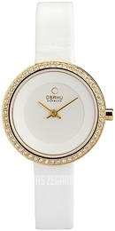 Obaku Stille Szary/Skóra Ø28 mm V146LEGIRW