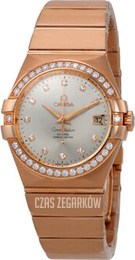 Omega Constellation Co-Axial 35mm Biały/18 karatowe różowe złoto Ø35 mm 123.55.35.20.52.001