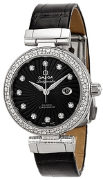 Omega De Ville Ladymatic Co-Axial 34mm Czarny/Skóra Ø34 mm 425.38.34.20.51.001