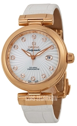 Omega De Ville Ladymatic Co-Axial 34mm Biały/Skóra Ø34 mm 425.63.34.20.55.001