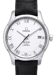 Omega De Ville Co-Axial 41mm Srebrny/Skóra Ø41 mm 431.13.41.21.02.001