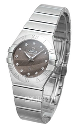 Omega Constellation Quartz 27mm Szary/Stal Ø27 mm 123.10.27.60.56.001