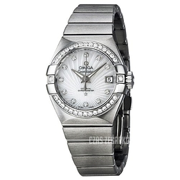 Omega Constellation Co-Axial 27mm Biały/Stal Ø27 mm 123.15.27.20.55.001