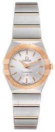 Omega Constellation Quartz 24mm Srebrny/18 karatowe różowe złoto Ø24 mm 123.20.24.60.02.001
