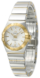 Omega Constellation Quartz 24mm Srebrny/18 karatowe żółte złoto Ø24 mm 123.20.24.60.02.004