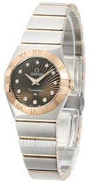 Omega Constellation Quartz 24mm Brązowy/18 karatowe różowe złoto Ø24 mm 123.20.24.60.63.001