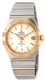 Omega Constellation Co-Axial 38Mm Biały/18 karatowe żółte złoto Ø38 mm 123.20.38.21.02.006
