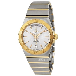 Omega Constellation Co-Axial Day-Date 38mm Srebrny/Stal Ø38 mm 123.20.38.22.02.002