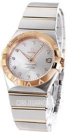 Omega Constellation Co-Axial 35mm Srebrny/18 karatowe różowe złoto Ø35 mm 123.25.35.20.52.003