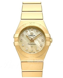 Omega Constellation Quartz 24mm Szampański/18 karatowe żółte złoto Ø24 mm 123.50.24.60.57.001