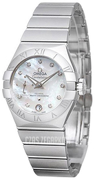 Omega Constellation Co-Axial 27mm Biały/Stal Ø27 mm 127.10.27.20.55.001