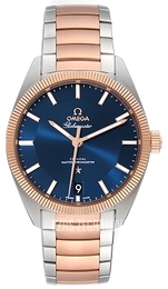 Omega Constellation Globemaster Co-Axial Chronometer 39mm Niebieski/18 karatowe różowe złoto Ø39 mm 130.20.39.21.03.001