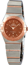 Omega Constellation Quartz 25Mm Brązowy/18 karatowe różowe złoto Ø25 mm 131.20.25.60.13.001