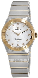 Omega Constellation Quartz 28Mm Biały/18 karatowe żółte złoto Ø28 mm 131.20.28.60.55.002