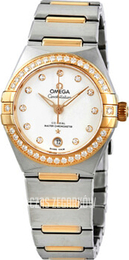 Omega Constellation Co-Axial 29Mm Srebrny/18 karatowe żółte złoto Ø29 mm 131.25.29.20.52.002