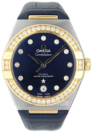 Omega Constellation Chronometer Niebieski/Skóra Ø36 mm 131.28.36.20.53.001