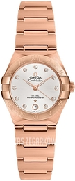 Omega Constellation Co-Axial 29Mm Srebrny/18 karatowe różowe złoto Ø29 mm 131.50.29.20.52.001